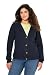 Produktbild Ulla Popken Damen, Uni mit großen Knöpfen Strickjacke, Marine, 54-56