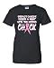 X-Large Black Womens Breast Cancer Picked A Fight With The Wrong Chick T-Shirt