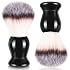 2 Pack Men Shaving Brush,Wet Shave Using Cream & Soap Synthetic Hair Tool with Hard Wood Handle Synthetic Travel Paint Brush for Men Valentine Gifts Hair Salon Tool HomeBlack,Classic