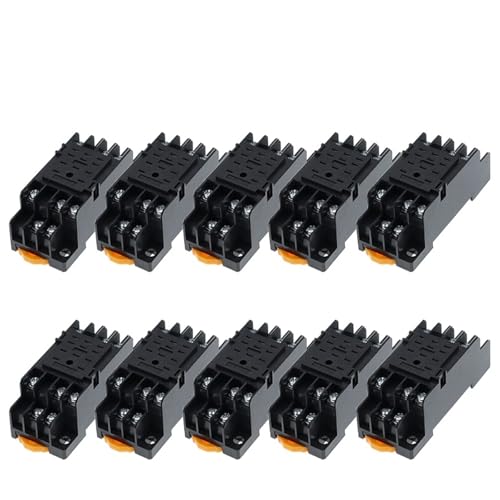 Base PYF11A pour relais MY3NJ et HH53P - Prise DPDT miniature à usage général (Lot de 10)
