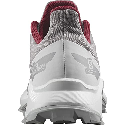 Salomon Alphacross Blast (Little Kid/Big Kid) Quail/White/Pearl Blue 7 Big Kid M #TOP2