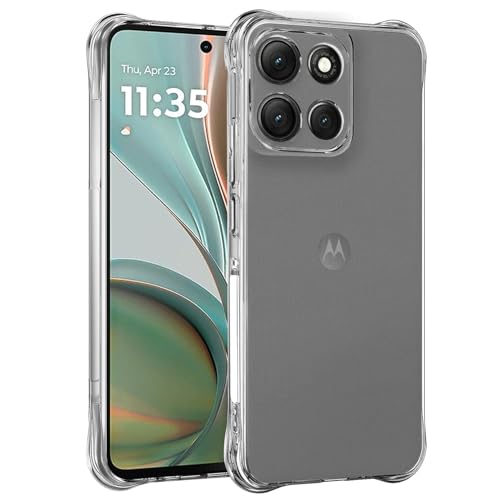 Image of Wanyuexes Case for Moto G75 Case, for Motorola G75 5G XT2437-2 Cover, Soft Clear TPU Phone Cases, Slim Silicone Protective Shockproof Transparent Cover for Motorola Moto G75 Crystal Clear