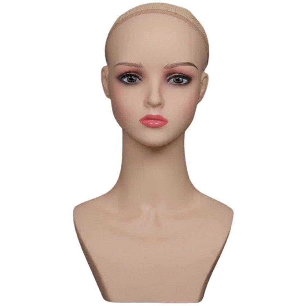 Cabeza de maniquí para maquillaje e ideas de fotografía de joyería