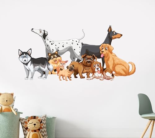 Vinilo Decorativo Infantil Cachorro 40 x 18 pulgadas miniatura 2
