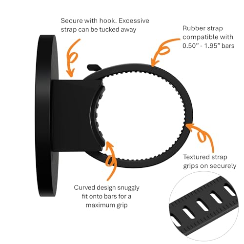 liuliuby Magnetic Peloton Phone Mount | Treadmill Phone Holder for MagSafe | Peloton Accessories for Exercise Bike & Indoor Cycling | Treadmill Accessories | Strap with Strong Magnet for Mag Safe