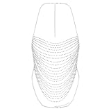 Sparkly Rhinestone Body Chain Gold Crystal Bra Chain Sexy Bikini Rave Summer Nightclub Bling Backless Crop Top Halter Cami Tank for Women Night Out Glitter Vest