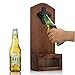 Produktbild Mengger Wandflaschenöffner mit Auffangbehälter Kronkorkenauffangbehälter Flaschenöffner Vintage Holz Bar Bier Küche Werkzeug für Soda Glas Innen- und Außengebrauch die Wand Partykeller Garten