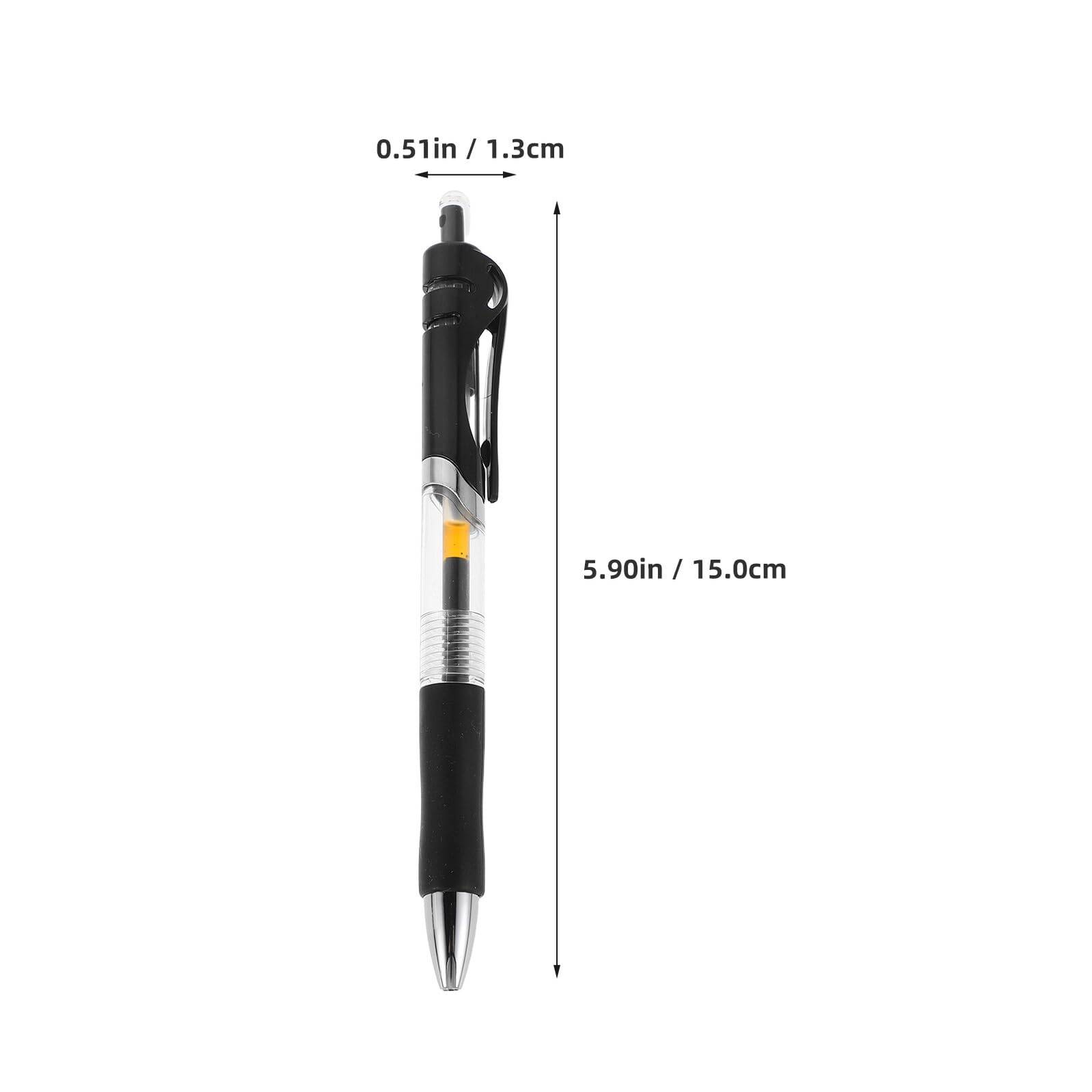 SHINEOFI 50 Piezas Bolígrafos de Gel Negro Unidades Paquete Tinta Rápida Secado para Exámenes y Oficina Bolígrafo Retráctil Cómodo para Estudiantes y Profesores
