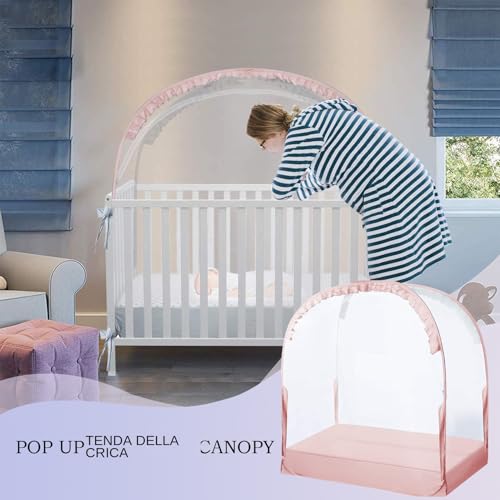 Tente de lit bébé pop-up pour chambre d'enfant et voyage nomade - 4