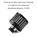 RYANSTAR 12mm Air Filter Cold Air Intake Filter Breather Turbo Vent Universal Air Intake Filter Cleaner Black Compatible with car and Motorcycle