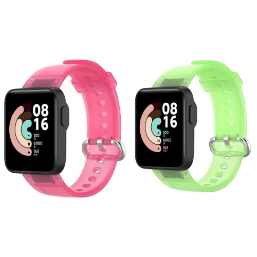 2 Pack Correas Deportivas compatibles con Xiaomi Mi Watch Lite/Redmi Watch Cover
