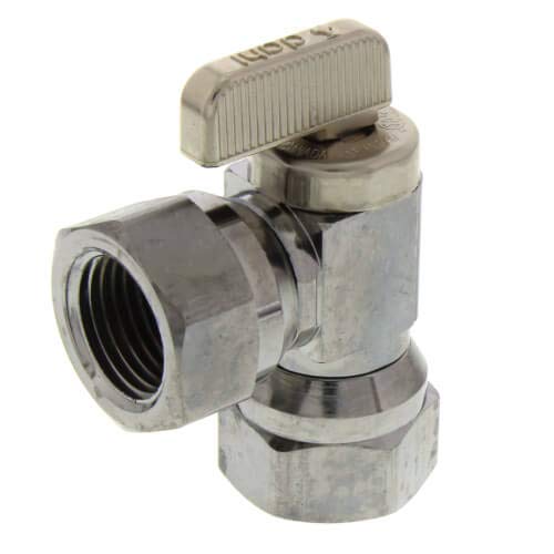 1/2" FIP x 1/2" FIP Angle Stop Valve, Lead Free (Chrome Plated)