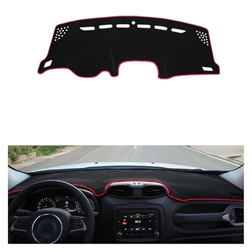 Tapis de tableau de bord Jeep Renegade contre les reflets et la chaleur du pare-brise
