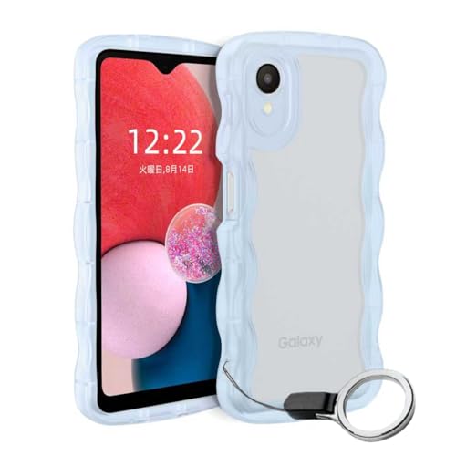 Yochin Galaxy A22 (SC-56B) ��p�X�}�z�P�[�X �����g��f�U�C�� TPU �f�� �y�ʑϏՌ� �X�g���b�v�t�� ���炵���t�@�b�V�����f�U�C�� ����₷���ی�P�[�X�i�u���[�j