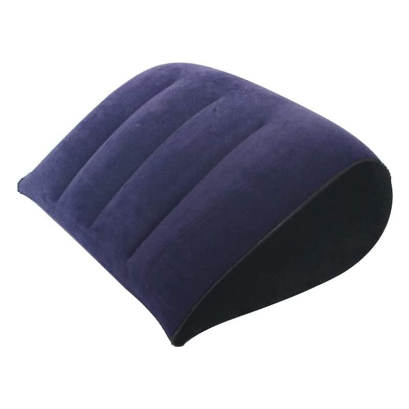Luvottica Inflatable Wedge Pillow for Intimacy, Comfort and Support, Navy Blue