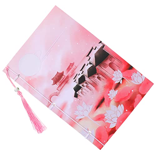 STOBOK 5 Pçs Caderno Antigo Borlas De Papel Luminoso Livro De Presente