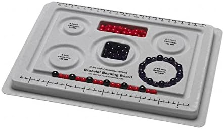 2 Set - Bead board grey with flocking 10x7-1/2 inches with 5 round grooves for bracelets
