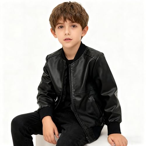 Chaqueta de cuero estilo años 50 para niños miniatura 2