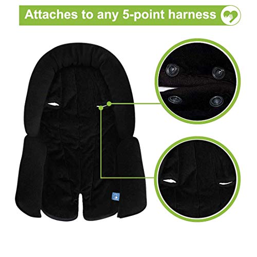 Upgrade 3-in-1 Baby Sitzverkleinerer für Alle Kinderwagen, Babyschale Einsatz und Körperstütze für Neugeborene, Säuglinge, Extraweiches Sitzeinlagenkissen​, Ideal für Alle Jahreszeiten, 53x33cm