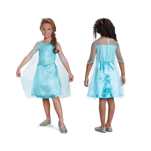 Disguise Disfraz Elsa de Viaje Disney Frozen Oficial   Disfraz Frozen Elsa de Viaje Niña   Vestido Elsa de Viaje Frozen Niña Talla M   Niñas de 7 a 8 Años
