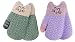 Arctic Paw Girl's Outdoor Sherpa Lined Winter Mitten Gloves, Purple/Green