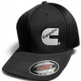 Diesel Power Plus Cummins Flex Baseball Cap, Black Air Mesh Back Trucker Hat, (US, Alpha, Large, Black)