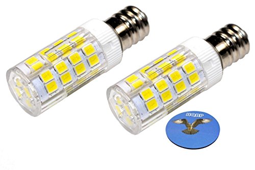 HQRP 2-Pack E12 220V LED Light Bulb Cool White for Brother 634D / 934D / LS-2125 / LX-3125e / RS25 / VX707 / VX857 Sewing Machine Plus HQRP Coaster
