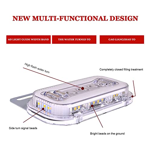 2 Peças Led Luzes Indicadoras Laterais De Caminhão De Carro Sinalizador Externo Lâmpada De Advertênc