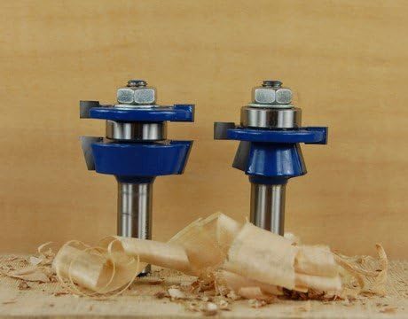 Woodline WL-1338-15 2-Piece Matched Rail & Stile Set 1/2" Shank Router Bits