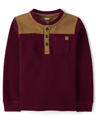 Image of Gymboree Boys and Toddler Long Sleeve Thermal Henley Shirt