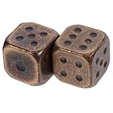 Dés métalliques portables : ces dés de rechange sont parfaits pour animer vos fêtes et les rendre plus joyeuses et amusantes