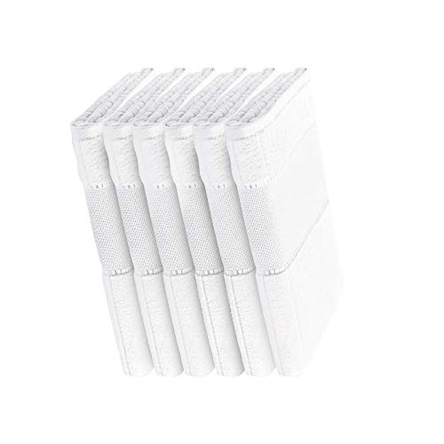 Kit 6 toalhas de lavabo para bordar e pintar - Stella 400g/m2 - Branco - Karsten