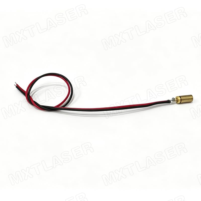 3.3x9mm Dot Laser Module 0.5-5mW 520/635/650/850nm Glass Len Copper Head APC Driver Industrial for Stone Wood Cuting Marking (650nm,0.5mw)