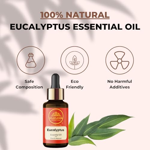 Image of Eucalyptus Essential Oil for Skin, Hair, Diffuser, Humidifier, DIY Soap Making, Candle Making & Aromatherapy 30ml (1 oz)