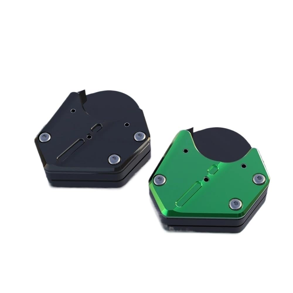Moto per Kawasaki per KLR650 KLR 650 2008-2024 Piastra di Estensione del Cavalletto Laterale Supporto per Cavalletto Ingranditore Piedini di Appoggio Cavalletti per Moto(Verde)