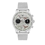 Gehäuse: 40x49.5 mm TRUSSARDI Herren Chronograph Quarz Uhr mit Edelstahl Armband R2473613002
