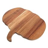 Sosoport Tabla de Cortar de Madera con Forma de Calabaza Resistente Multiusos para Cocina Preparación y Servicio de Frutas Verduras y Carne Hogar y Restaurante