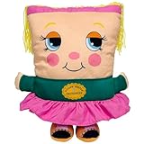 Pillow People: Jill College Plush - 2-in-1 Toy & Pillow, 80's Nostalgic Plush Pal Reimagined, Stuffed Rectangular Character, Cozy Nap & Play Design
