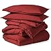 Bare Home Comforter Set - Queen Size - Ultra-Soft - Goose Down Alternative - Premium 1800 Series - All Season Warmth (Queen, Red)