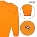 Wrangler Big and Tall Heavyweight Long Sleeve Pocket T-Shirt for Men Orange