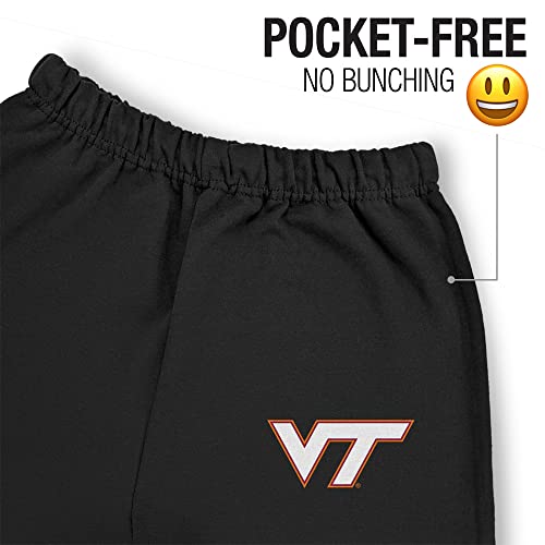 Logovision Virginia Tech Primary Logo Mens Jogger Sweatpants, Black, Large #TOP2