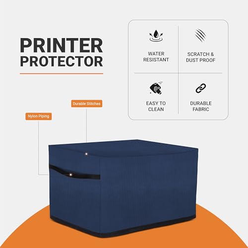 Image of Cranique Fabric Dust Proof Printer Cover for HP Smart Tank All-in-One 580 / 581 / 585 (Blue)