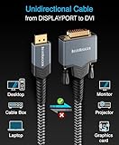 BlueRigger DisplayPort to DVI Cable - (1M, Display Port to DVI Converter, Male to Male, DP to DVI Adapter, Monitor Cable) - Compatible with Laptop, Projector, Monitor, HDTV, Desktop, Graphics Card - Image 4