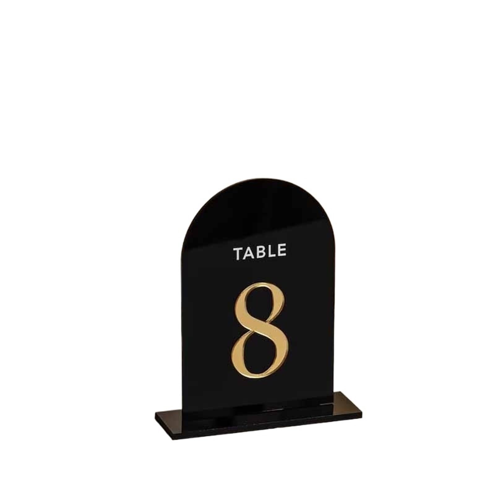 Portanumero Tavolo Frosted Acrylic Table Numbers Wedding Decor Gold Signs For Stationery Reception Alzatina Numeri Matrimonio(Type 3,Table 1-10)