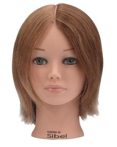 Tête apprentissage cheveux naturels 4 couleurs haute densité
