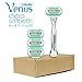 Gillette Venus Platinum Extra Smooth Metal Handle Women's Razor, Handle + 4 Blade Refills