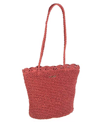 Kbas Bolso rafia Xiquetes - Rojo