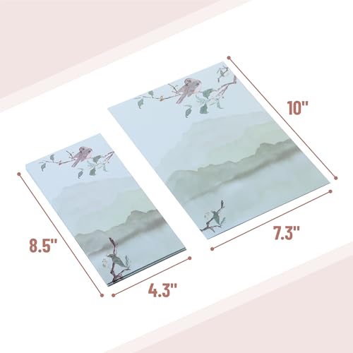 Mr. Pen - Papel de escrita com envelopes, papel de escrita de 30 letras + 18 envelopes, conjunto de