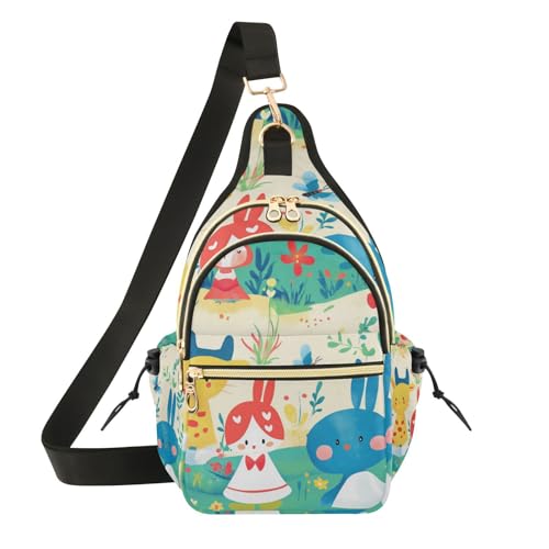 Sac à bandoulière convertible pour femme avec dessin animé mignon