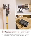 UNINELL HOME Akku Staubsauger 50000Pa/580W/70Min Upgrade, Staubsauger Kabellos Selbstladender mit LED Touchscreen/Anti-Tangle-Bürste, Selbststehend für Hartböden Teppiche Tierhaare